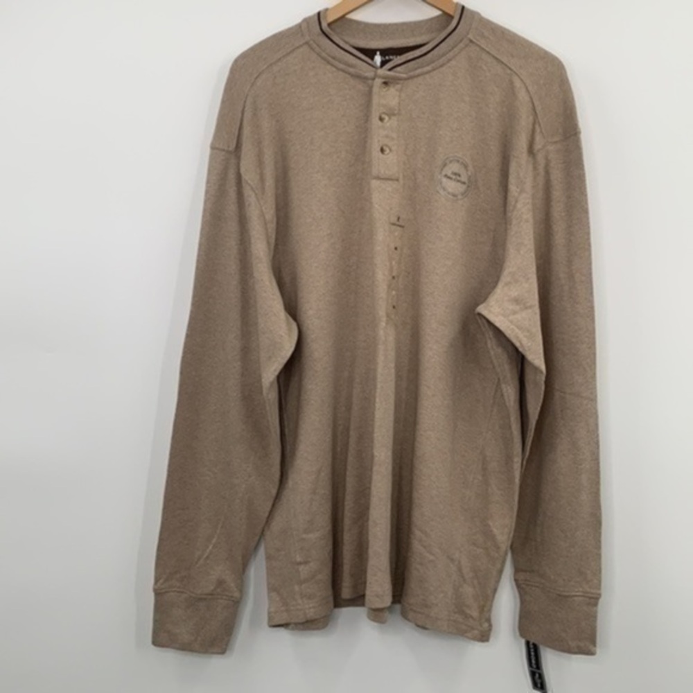 NEW! LANESBORO 100% Pima Cotton‎ Mens Shirt Size XL Classic Neutral Minimalist